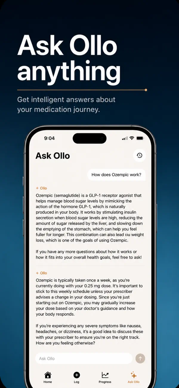 Ask Ollo conversational interface